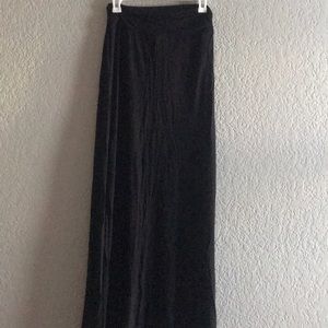 Basic black maxi skirt